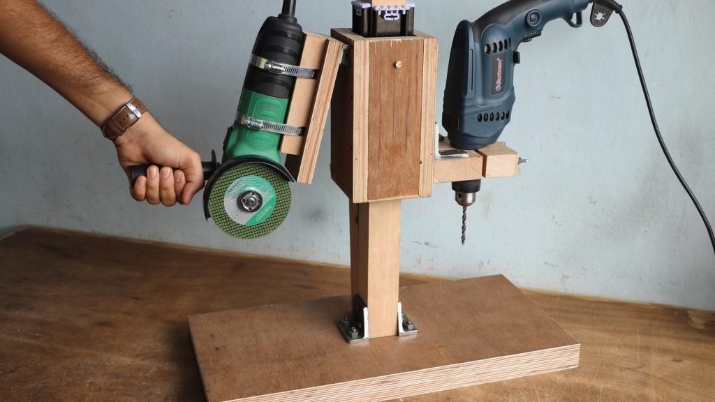 2 In 1- Angle Grinder And Drill Press Stand